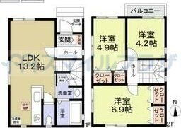 埼玉県さいたま市南区鹿手袋５ 武蔵浦和駅 3LDK 一戸建て 賃貸物件詳細