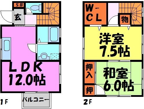 根岸テラスハウス 2LDK 賃貸物件詳細