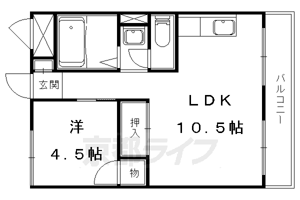 京都府京都市山科区御陵原西町 御陵駅 1LDK マンション 賃貸物件詳細