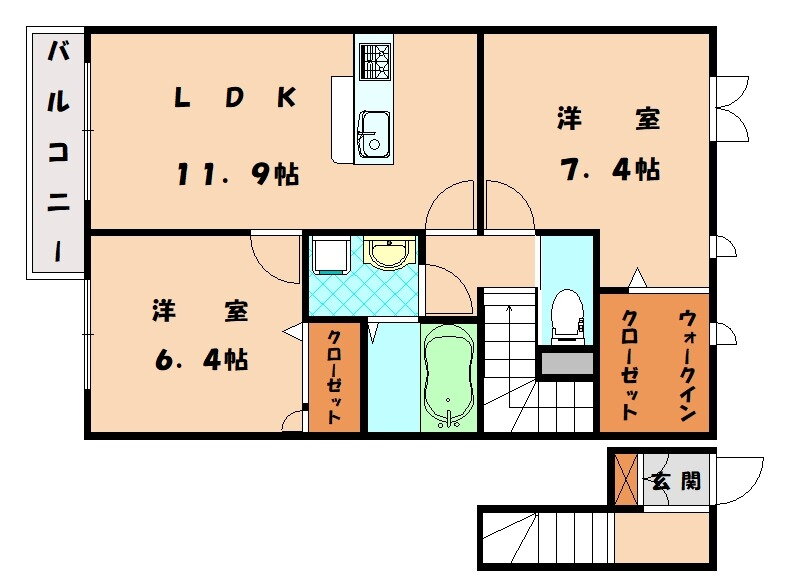 福岡県糟屋郡新宮町大字湊 西鉄新宮駅 2LDK アパート 賃貸物件詳細