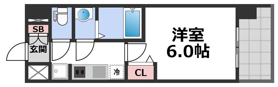 プレサンス東小橋エレディータ 7階 1K 賃貸物件詳細