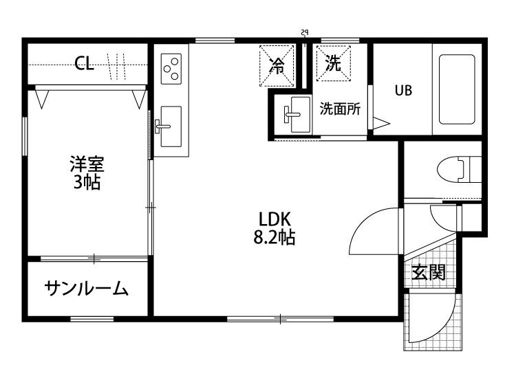 新潟県新潟市中央区姥ケ山６ 1LDK アパート 賃貸物件詳細