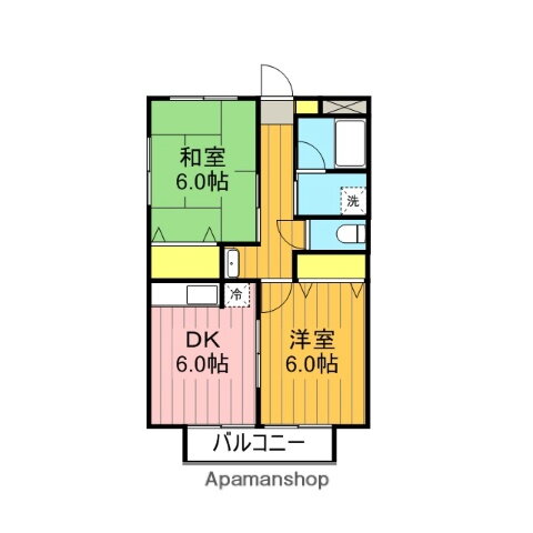 福島県郡山市台新２ 郡山駅 2DK アパート 賃貸物件詳細