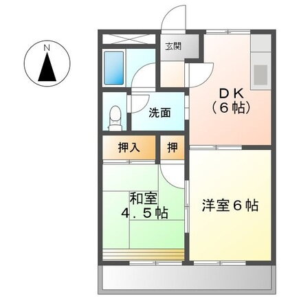 岐阜県安八郡神戸町大字神戸 広神戸駅 2DK アパート 賃貸物件詳細