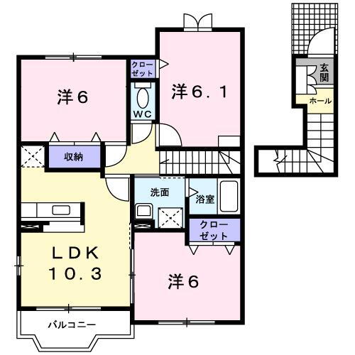 大阪府八尾市恩智中町２ 恩智駅 3LDK アパート 賃貸物件詳細