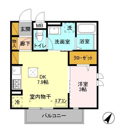 モアニおおたか 1階 1DK 賃貸物件詳細