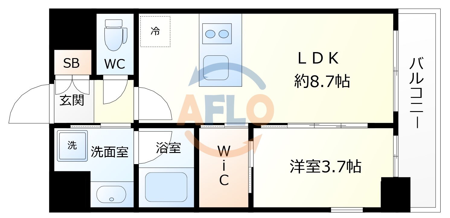 大阪府大阪市福島区鷺洲３ 野田阪神駅 1LDK マンション 賃貸物件詳細
