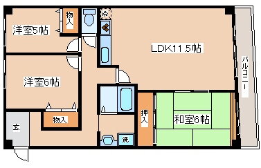 兵庫県神戸市灘区箕岡通１ 六甲駅 3LDK マンション 賃貸物件詳細