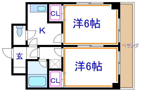 東京都足立区西新井栄町２ 西新井駅 2K マンション 賃貸物件詳細