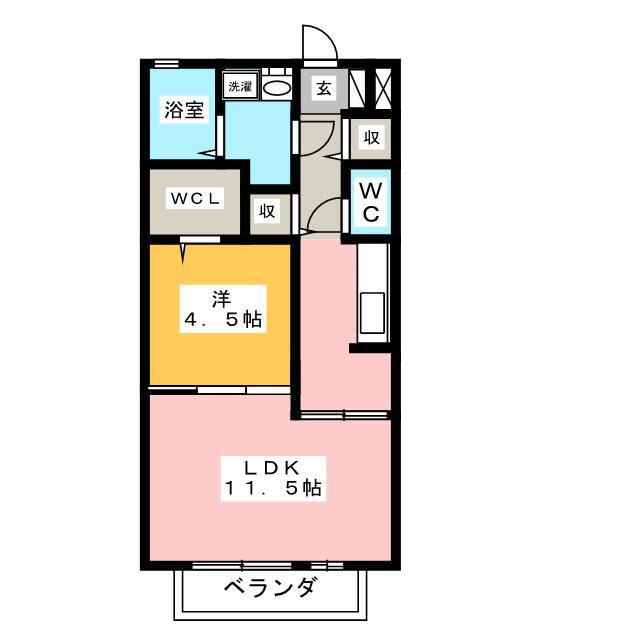 愛知県小牧市外堀２ 小牧駅 1LDK アパート 賃貸物件詳細