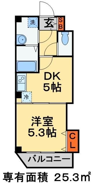 千葉県船橋市宮本１ 船橋駅 1DK マンション 賃貸物件詳細