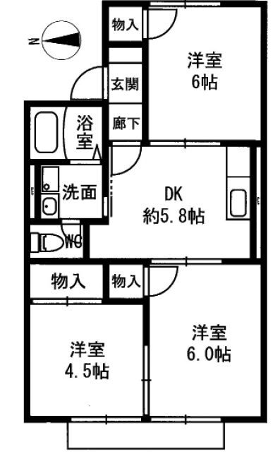 奈良県橿原市久米町 橿原神宮前駅 3DK アパート 賃貸物件詳細