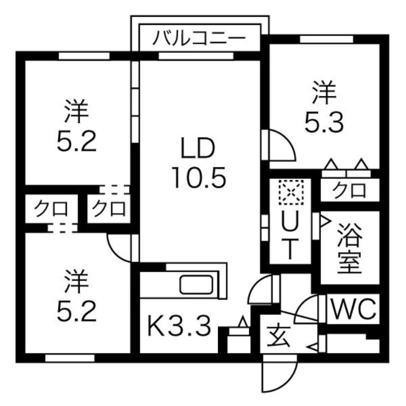北海道札幌市豊平区美園八条３ 豊平公園駅 3LDK マンション 賃貸物件詳細