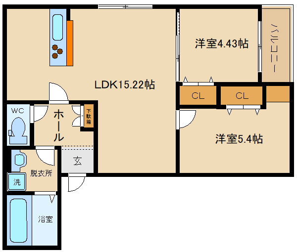 大阪府藤井寺市東藤井寺町 藤井寺駅 2LDK アパート 賃貸物件詳細
