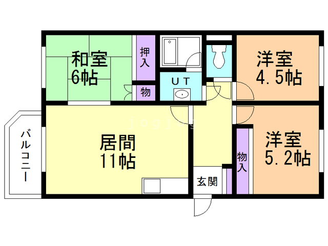 北海道札幌市豊平区平岸四条１３ 南平岸駅 3LDK マンション 賃貸物件詳細