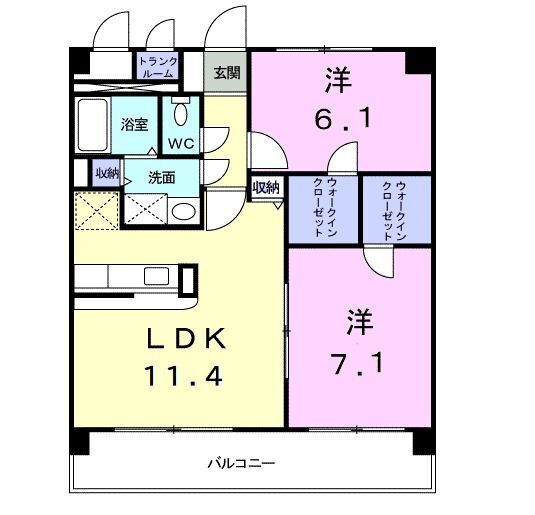 神奈川県川崎市多摩区長尾４ 宿河原駅 2LDK マンション 賃貸物件詳細