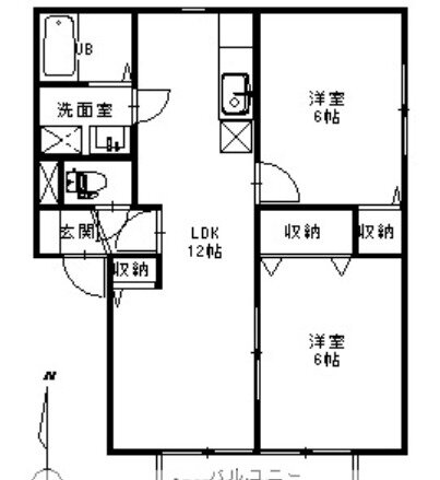 広島県福山市駅家町大字江良 駅家駅 2LDK アパート 賃貸物件詳細