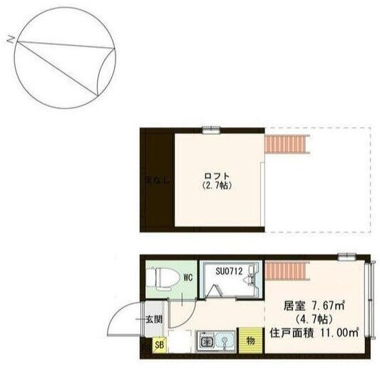 東京都北区東十条６ 東十条駅 1K アパート 賃貸物件詳細