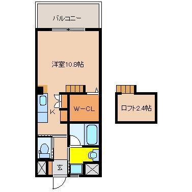 パロスバーデス　ＡＰＴ 8階 ワンルーム 賃貸物件詳細