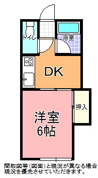 茨城県水戸市渡里町 水戸駅 1DK アパート 賃貸物件詳細