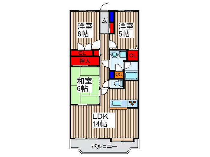 埼玉県所沢市くすのき台３ 所沢駅 3LDK マンション 賃貸物件詳細
