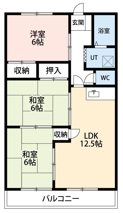 愛知県岡崎市大和町字荒田 西岡崎駅 3LDK マンション 賃貸物件詳細
