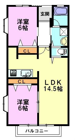 神奈川県厚木市戸室３ 本厚木駅 2LDK アパート 賃貸物件詳細