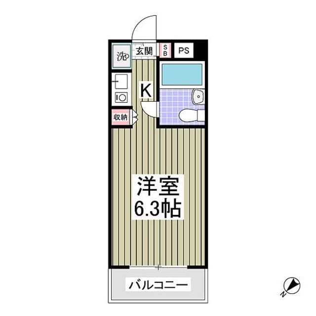 東京都昭島市宮沢町 昭島駅 ワンルーム マンション 賃貸物件詳細