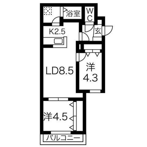 北海道札幌市豊平区平岸二条３ 平岸駅 2LDK マンション 賃貸物件詳細