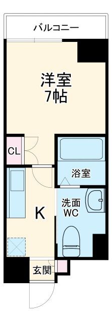フローライト徳川 10階 1K 賃貸物件詳細