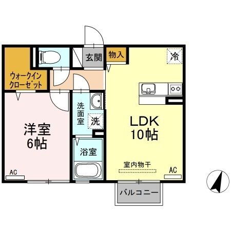 ウィルコート小郡若草町 2階 1LDK 賃貸物件詳細