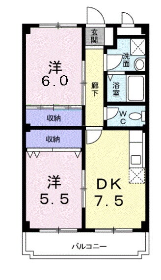 スクエアガーデン 3階 2DK 賃貸物件詳細