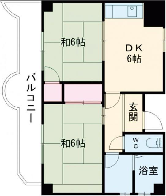 大阪府茨木市若園町 南茨木駅 2DK マンション 賃貸物件詳細