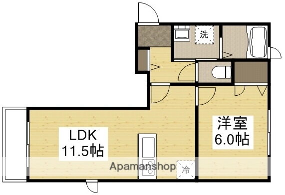 岡山県岡山市北区平野 庭瀬駅 1LDK アパート 賃貸物件詳細