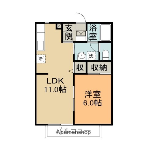 茨城県笠間市旭町 友部駅 1LDK アパート 賃貸物件詳細