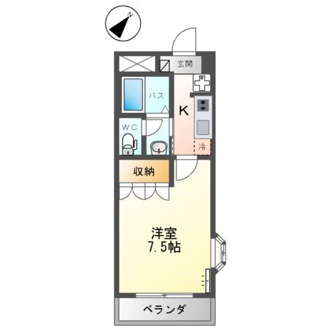 茨城県つくば市高見原１ 牛久駅 1K アパート 賃貸物件詳細