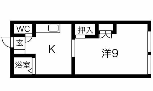 ブルーナ北陵 1階 1K 賃貸物件詳細
