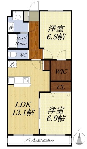 タンドレス 3階 2LDK 賃貸物件詳細