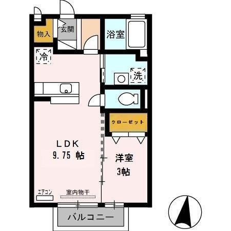 静岡県富士市川成島 富士駅 1LDK アパート 賃貸物件詳細