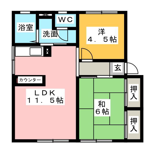 静岡県富士市中丸 新富士駅 2LDK アパート 賃貸物件詳細