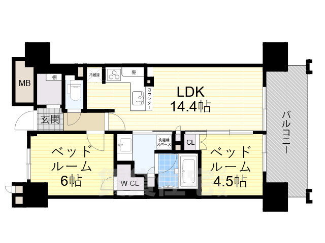 大阪府大阪市北区豊崎５ 中津駅 2LDK マンション 賃貸物件詳細