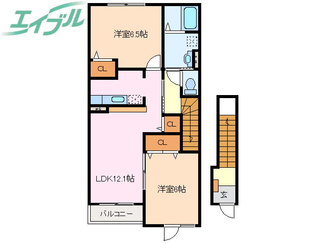 三重県松阪市久米町 松ヶ崎駅 2LDK アパート 賃貸物件詳細