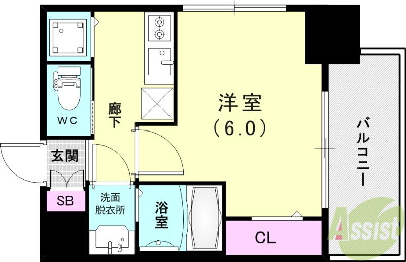 兵庫県神戸市兵庫区下沢通２ 湊川公園駅 1K マンション 賃貸物件詳細