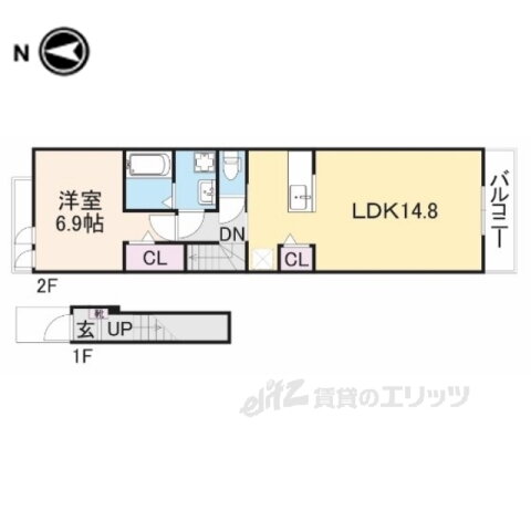 奈良県生駒郡斑鳩町阿波２ 法隆寺駅 1LDK アパート 賃貸物件詳細