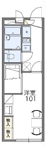 埼玉県鴻巣市小松１ 北本駅 1K アパート 賃貸物件詳細