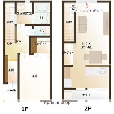 Ｍａｒｉｎｅ　Ｆｒｏｎｔ 1階 1LDK 賃貸物件詳細