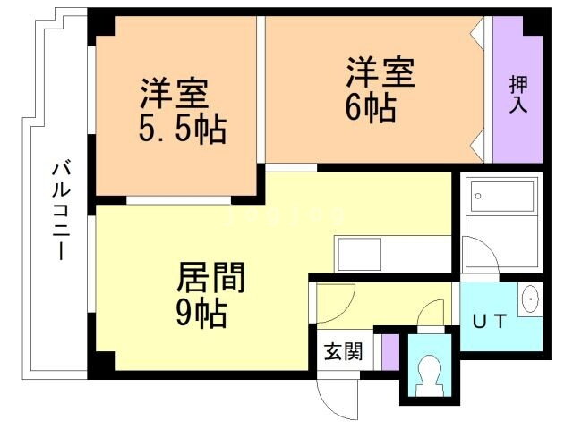 北海道札幌市清田区美しが丘二条２ 2DK マンション 賃貸物件詳細