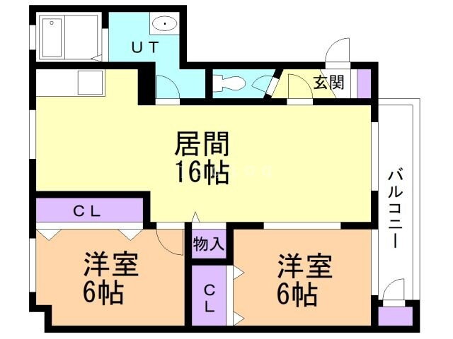 北海道札幌市東区北三十五条東１０ 新道東駅 2LDK マンション 賃貸物件詳細