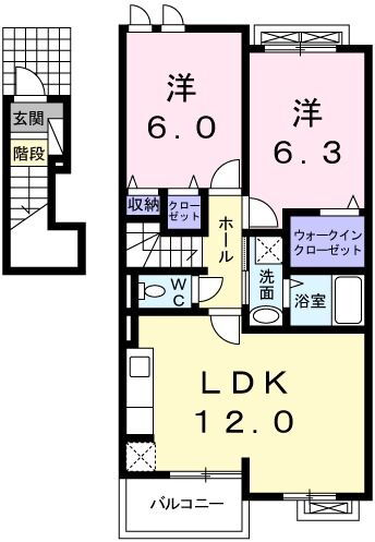 熊本県熊本市南区富合町榎津 富合駅 2LDK アパート 賃貸物件詳細