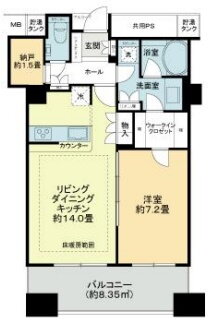 大阪府大阪市浪速区難波中２ 難波駅 1SLDK マンション 賃貸物件詳細